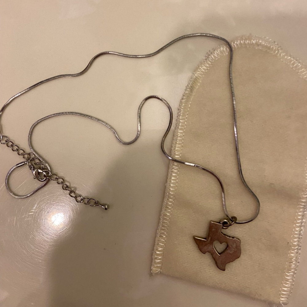 James Avery Deep in the Heart of Texas sterling silver necklace